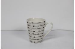 China Ceramic Drinkware 310cc Ceramic New Bone China Mug  with Customized Decals Design supplier