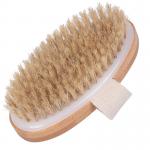 Boar Bristle Exfoliating Bath Brush Wooden Back Scrubber For Body for sale