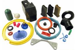 China Soft Custom Silicone Parts , Industrial Molded Mechanical Silicone O Ring Flat Gaskets supplier