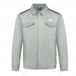 Twill  2/1 Jacket Unisex Flap Light Green Work Clothes for sale