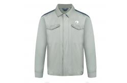 China Twill  2/1 Jacket Unisex Flap Light Green Work Clothes supplier