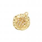 Plating 18K Gold Pendant Zircon Evil Eye Hand Charm OEM