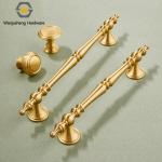Retro Furniture Hardware Brass Cabinet Wardrobe Handle Kitchen Bedroom Living Room Furniture Handle Metal Spare Parts for sale