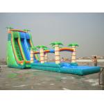 Commercial Grade Inflatable  Pool Slide with Palm Trees for sale