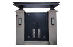 China Aluminum Elegant Outdoor Sliding Gate With Automatic Opening Pattern supplier