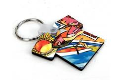 China T Shirt Car Keychain Dye Sublimation Blanks Thermal Transfer Printing supplier