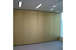 China Melamine Acoustic Partition Wall For Function Hall , Sliding Soundproof Room Dividers supplier