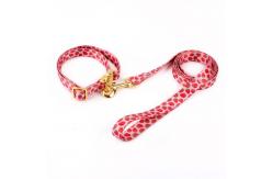 China Hardware Print Fray Proof Adjustable Nylon Dog Collar/dog leash/dog harness supplier