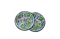 China Resealable Die Cut Mylar Bags Round Shaped Bag For Custom Packaging supplier