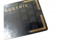 China Matt Gold Plated Stainless Steel Metal Membership Card With Custom Logo supplier