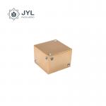 Zinc Alloy Perfume Bottle Lid Square Shape With Crystals & Engraved Logo for sale
