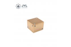 China Zinc Alloy Perfume Bottle Lid Square Shape With Crystals & Engraved Logo supplier