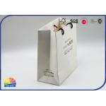Luxury Paper Gift Bag With Custom Logo Pantone Color Nylon Handle for sale