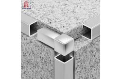 China 2mm Aluminum Tile Edge Trim , Anodized Square Ceramic Gold Metal Tile Trim supplier