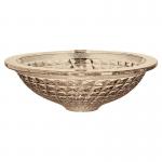Champagne Crystal Wash Basins Circular Wash Hand Home Bathroom Funnel Shape