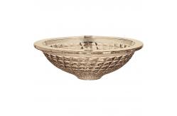 China Champagne Crystal Wash Basins Circular Wash Hand Home Bathroom Funnel Shape supplier