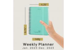 China FSC Certified Paper 100GSM 2023 Mini Weekly Planner Spiral Daily Weekly Schedule supplier