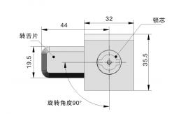 China Customized Version Quarter Turn Lock Cylindrical Square Cam Latch supplier