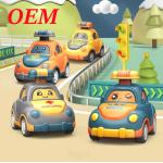 Custom Plastic Toy PVC Pull Back Car Toys With Customized Designs for sale