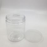 Customized Plastic Jar Storage with Branded Clear Tamper Evident Lids