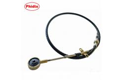 China Heavy-Duty Push-Pull Control Cable With Threaded Bulkhead And Rod End supplier