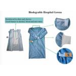 Biodegradable Disposable Hospital Gowns Wood Pulp Non Woven for sale