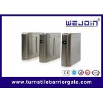 QR Code Flap Barrier Gate With Anti Pinch Function Working Temperature -35℃ ~ +80℃ for sale