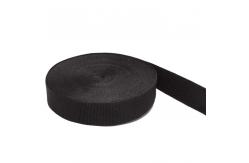 China 3.5cm Black Elastic Webbing High Tenacity Woven Polyester Elastic Band supplier