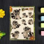 Transparent Crystal 3D Cartoon Stickers Self Adhesive Custom Cartoon Stickers