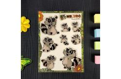 China Transparent Crystal 3D Cartoon Stickers Self Adhesive Custom Cartoon Stickers supplier