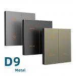 Aluminum Alloy Metal Wall Switch Zigbee Protocol Grey / Black / Champagne Color for sale