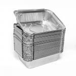 1LB Custom 8342 Aluminum Foil Food Containers 450ml Food Container Foil With Lid