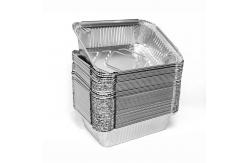 China 1LB Custom 8342 Aluminum Foil Food Containers 450ml Food Container Foil With Lid supplier