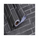 OEM 3D Gray Brick Wallpaper 4ft 2ft Width 3D Brick Wallpaper Self Adhesive for sale