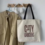 8oz 35*40cm Cotton Mesh Tote Bag With Heat Transfer Logo for sale
