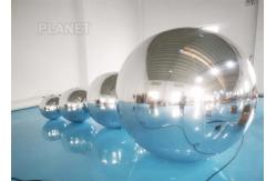 China Hanging Silver Inflatable Mirror Ball / Inflatable Mirror Balloon EN14960 supplier