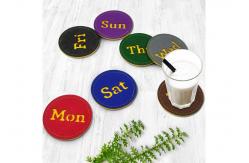 China 10*10cm Absorbent Nonslip Felt Coasters Table Decoration supplier