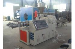China PLC Control Twin Screw Extruder , PVC Plastic Pipe / Profile / Board Extrusion Machine supplier