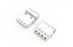 China Fiber Optic Adapter LC APC UPC Flangeless Quad supplier