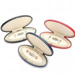 Custom Microfiber PU Leather Jewelry Stud Earrings Storage Box for sale