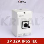 IP65 32A 3 Pole 3 Position Rotary Switch Waterproof IEC Standard for sale