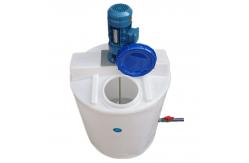 China 100 Gallon Dosing Chemical Mixing Tank Vat With Agitator supplier