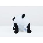 30CM White / Black Plush Toy Pillow Embrodiery Technic Eco Friendly