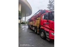 China Used Concrete Boom Pump 68 Meters Perfect for Your Construction Needs supplier