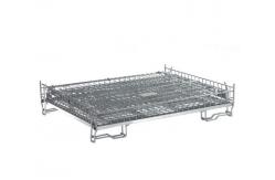 China Galvanized Collapsible Wire Container / Wire Mesh Palle Cage For Warehouse supplier