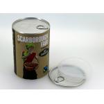 UV Coating Easy Open End Cardboard Paper Composite Cans For Daily Foods / candy for sale