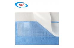 China Absorbent Blue SMS Disposable Surgical Side Drape With Adhesive Supplier supplier