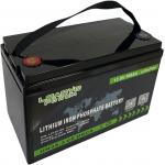 Rechargeable BMS Lithium Ion Battery 12v 100Ah LiFePO4 Deep Cycle Batteries With Bluetooth For Marine & RV for sale