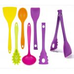 Non Toxic Silicone Kitchen Utensil Sets Crackless Antirust Multiusage for sale