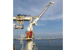 China 2.5t 22m Folding Boom Ship Deck Cranes Hydraulic With Telescopic supplier